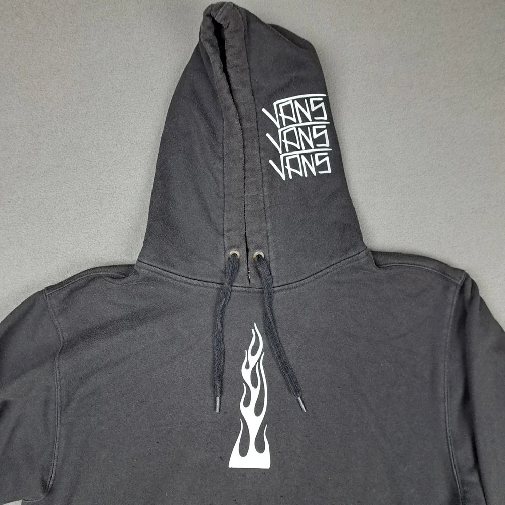 Vans Elijah Berle Hoodie Mens Small Black Loose Fit Sweater Skater Grunge Street